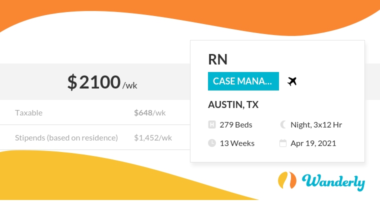 Wanderly Travel Nurse Jobs, Case Manager RN, Austin TX