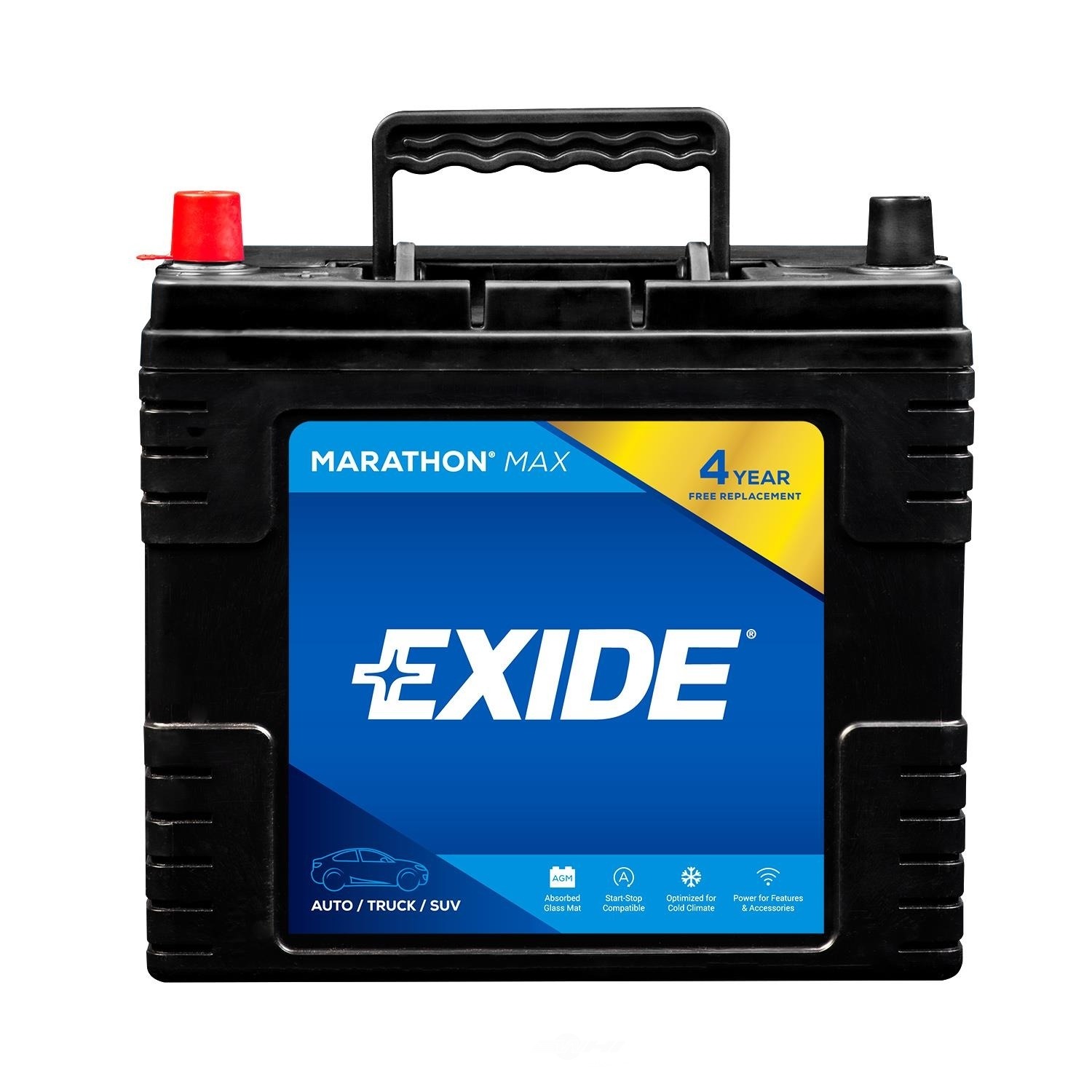 EXIDE MARATHON MAX AGM 4 YEAR AUTOMOTIVE BATTERY Exide MX51JIS