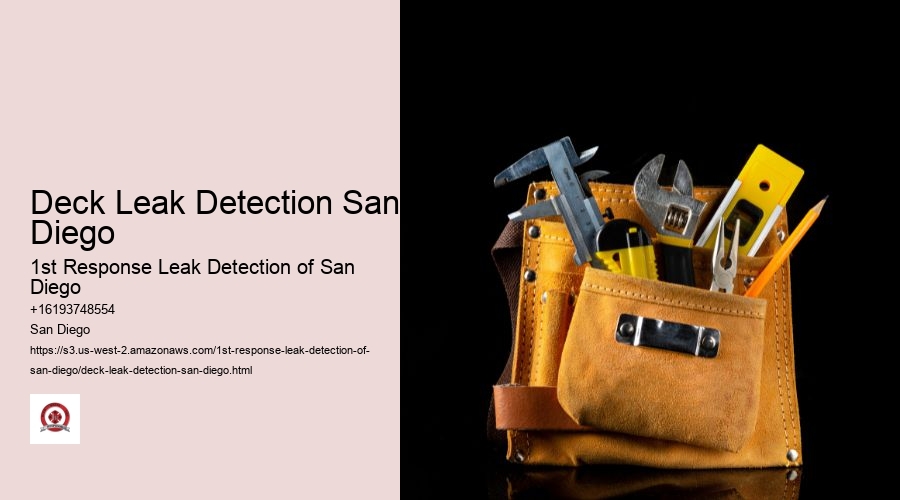 Deck Leak Detection San Diego
