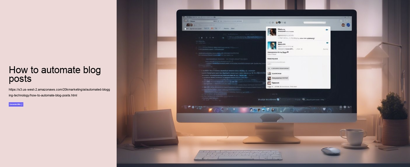 how to automate blog posts
