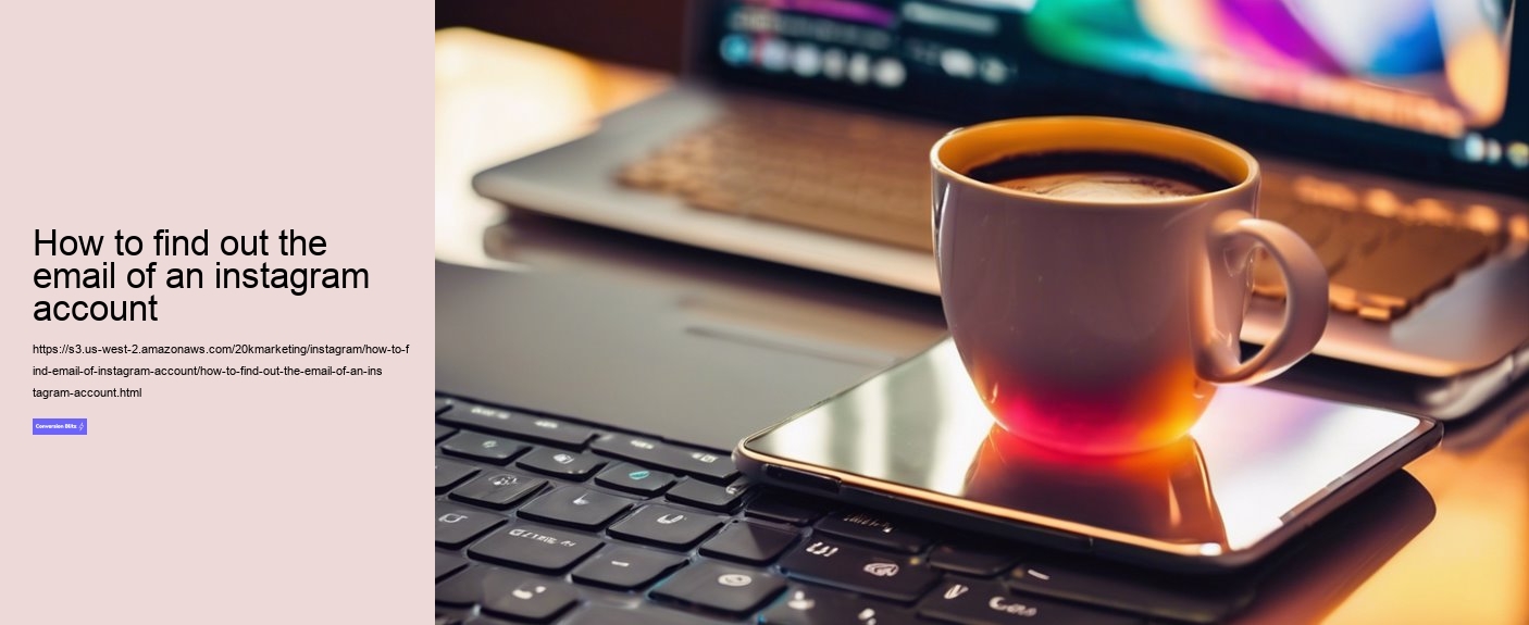 how to find out the email of an instagram account