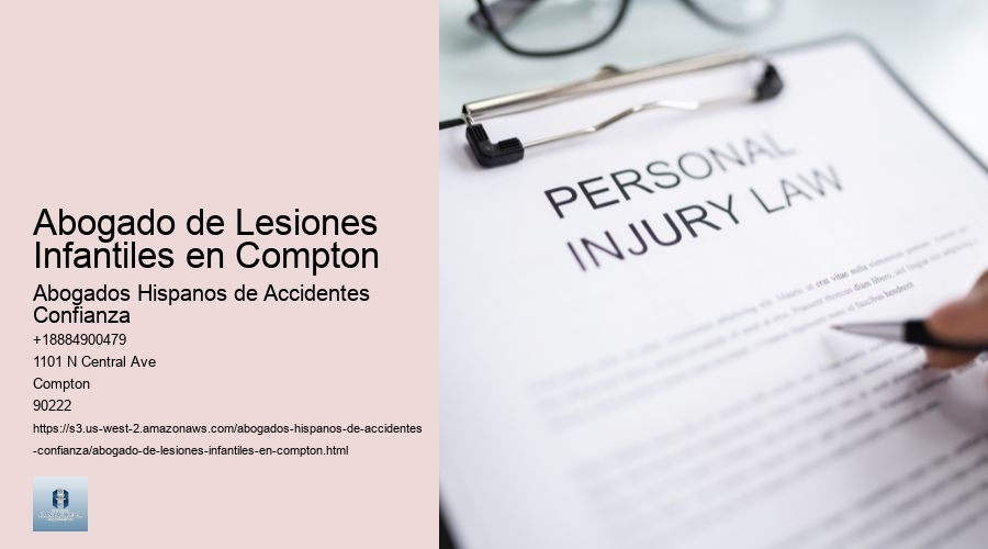 Abogado de Lesiones Infantiles en Compton