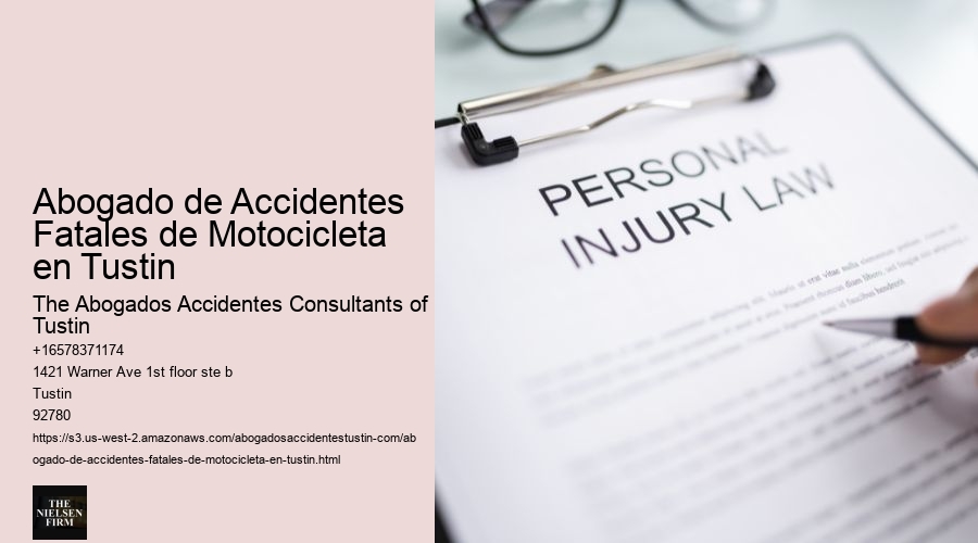 Abogado de Accidentes Fatales de Motocicleta en Tustin
