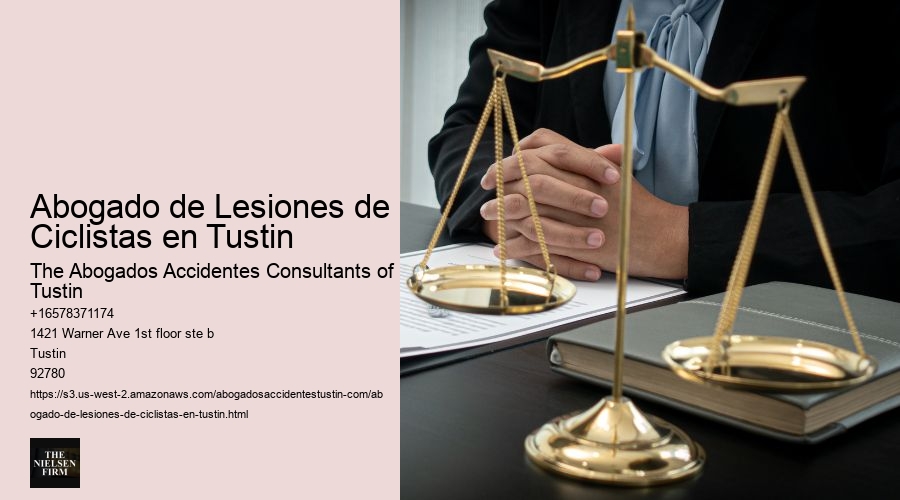 Abogado de Lesiones de Ciclistas en Tustin