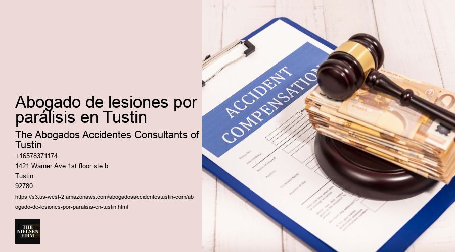 Abogado de lesiones por parálisis en Tustin