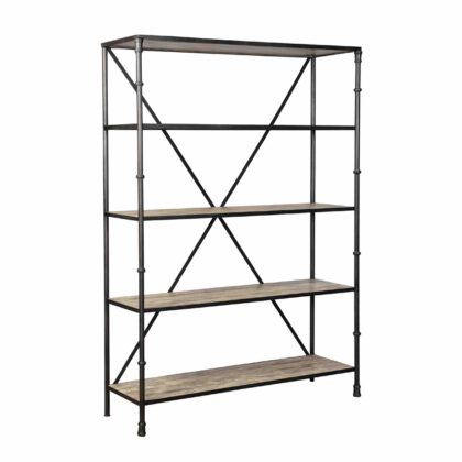AP2516 - Iron & Wood Open Shelf