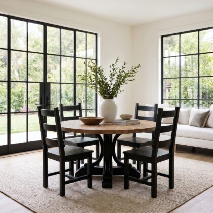 Devin 5Pc Pine Dining Set