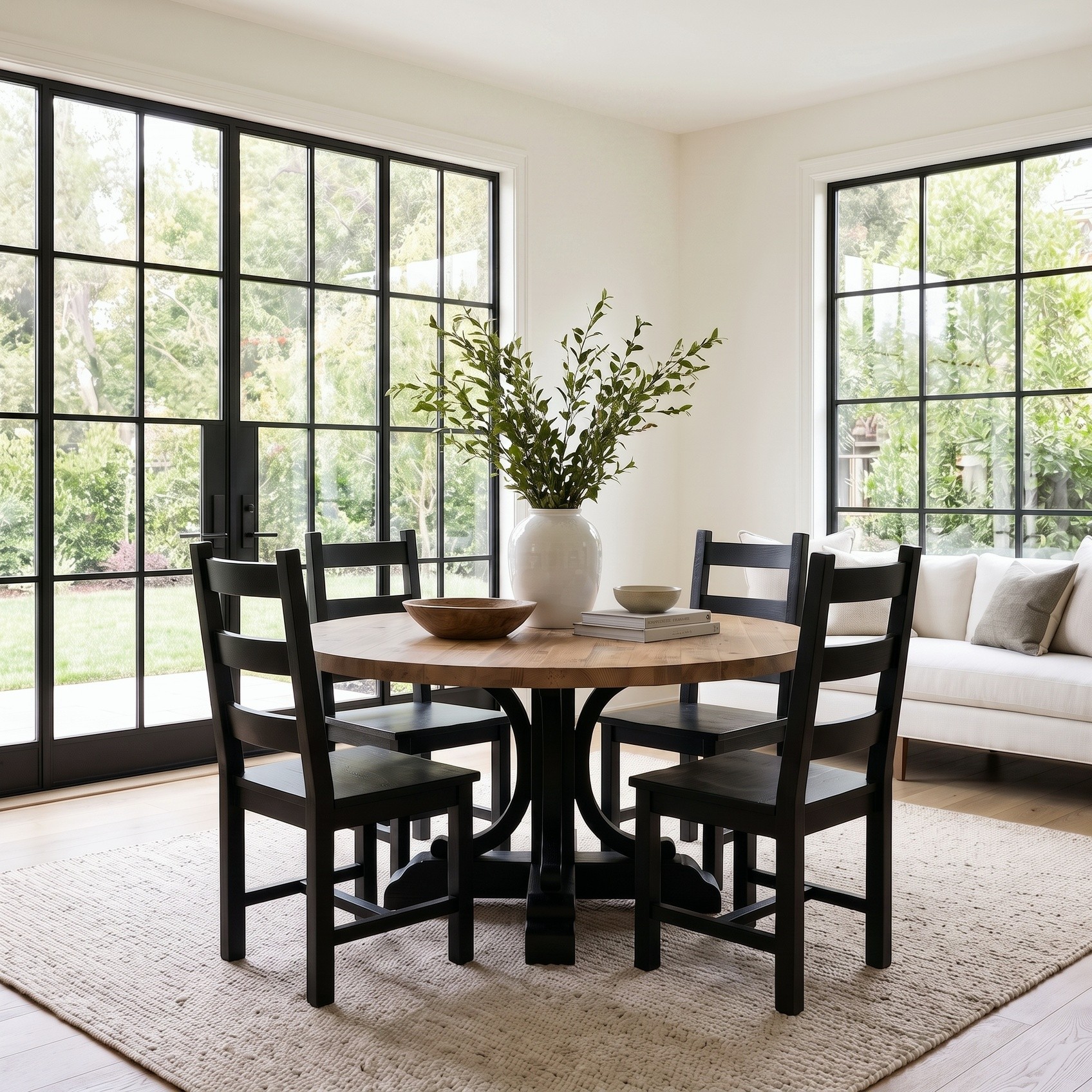 Devin 5Pc Pine Dining Set