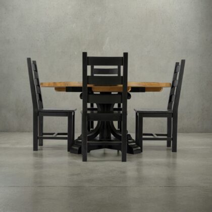 Devin 5Pc Pine Dining Set