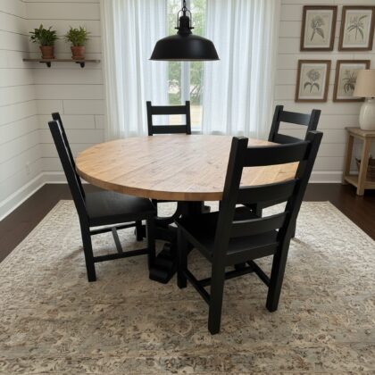 Devin 5Pc Pine Dining Set