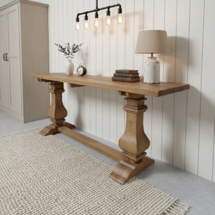Oak Valencia Console Table