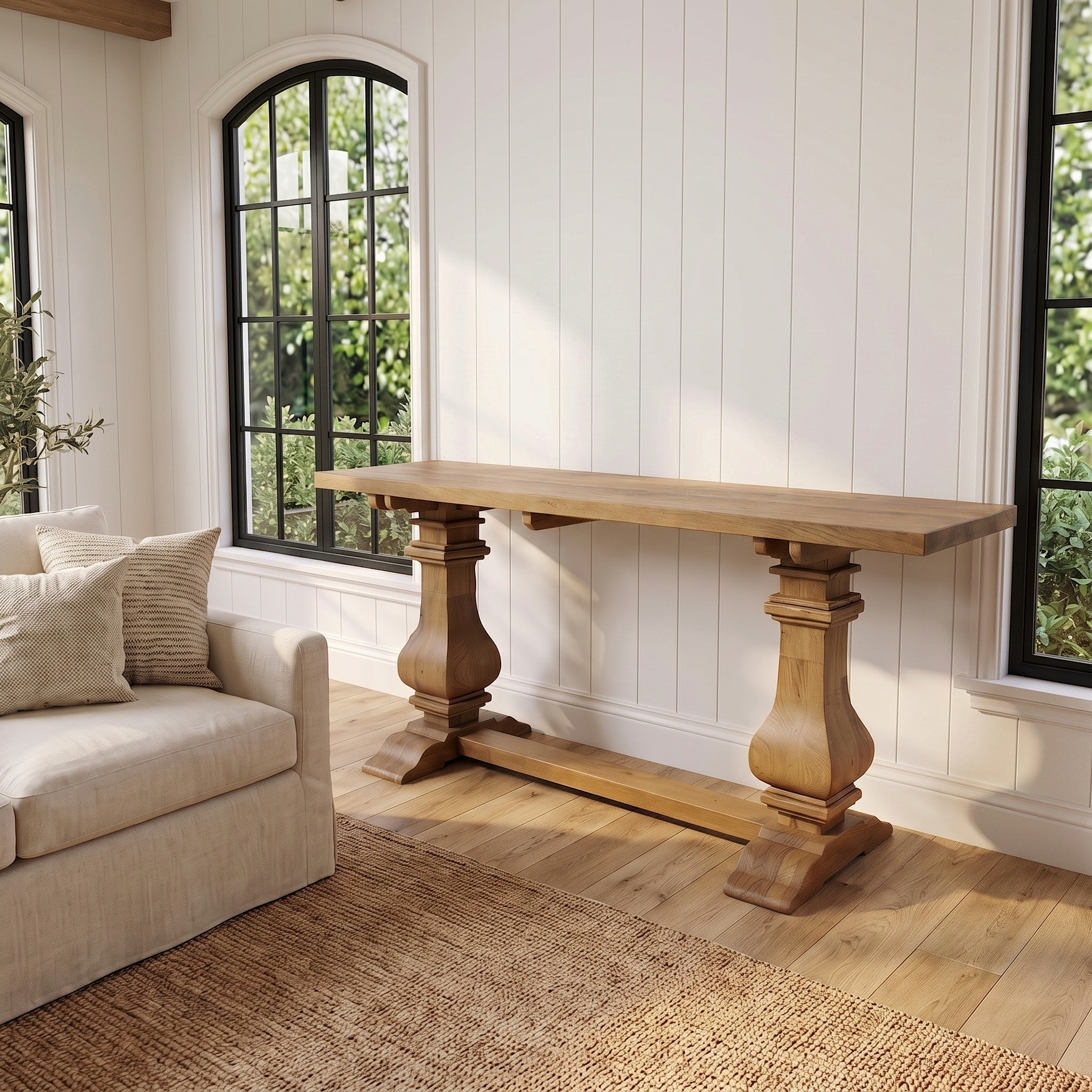 Oak Valencia Console Table