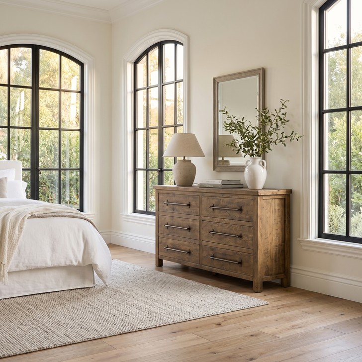 Distressed Brown Brixton Dresser- Large