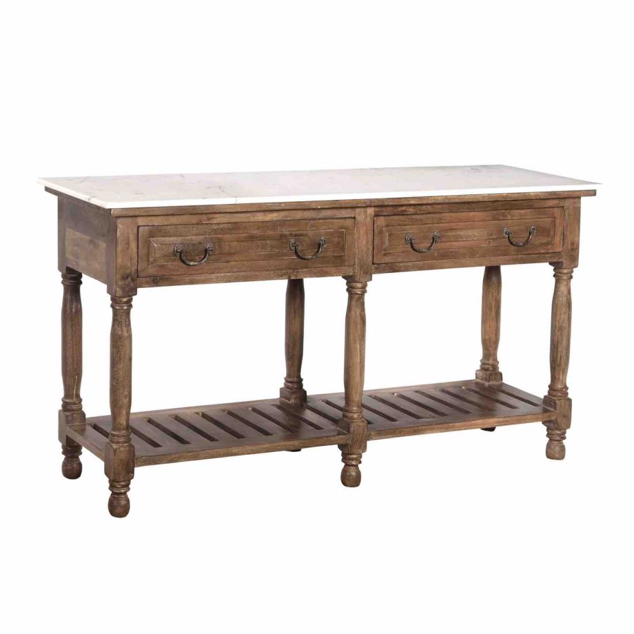 AP3130 - Stone Top Console Table