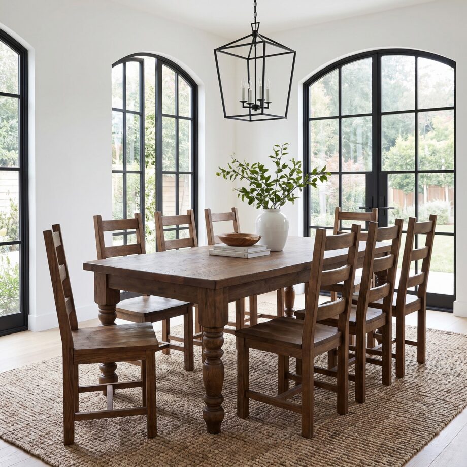 7' Manchester Oak Dining Set