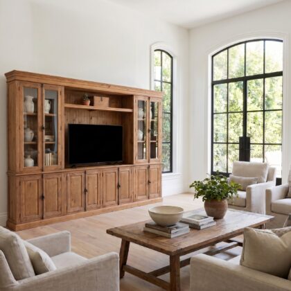 Pine Chateau Media Cabinet