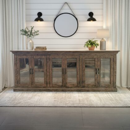 Oslo Oak 6 Door - Distressed Brown