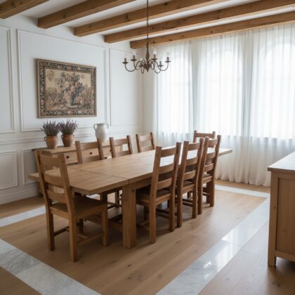 Dakota Pine Dining Set w/Extensions