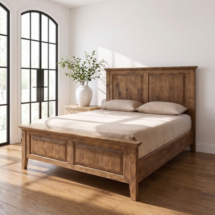 Ames 5 Piece Bedroom Set - Distressed Brown - Image 6