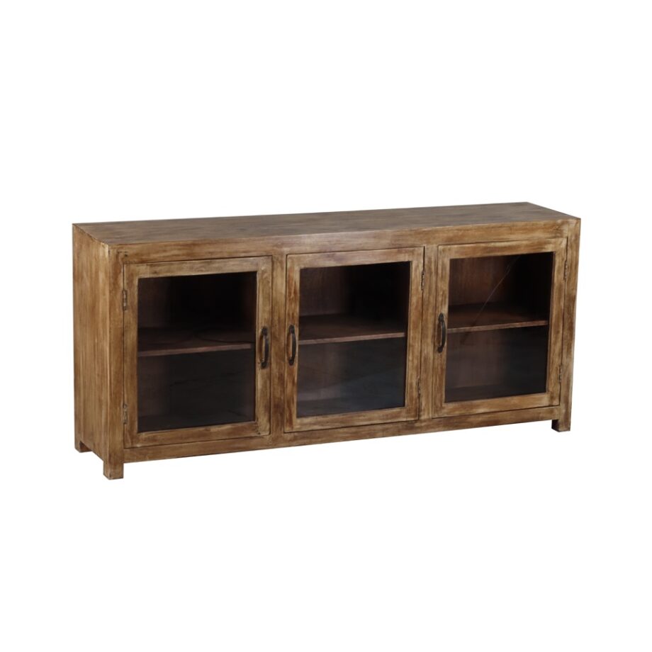 AM107-W - Glass Front Console