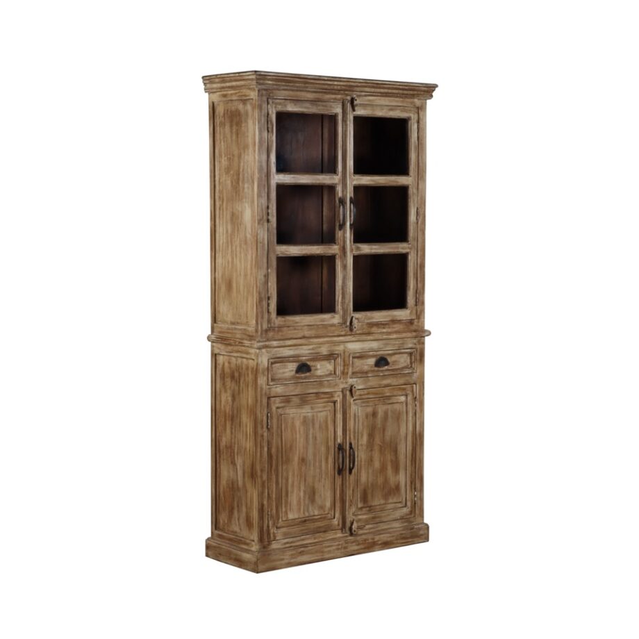 AM114-W - Glass Top Cabinet