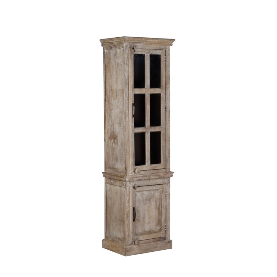 AM116-W - Glass Top Cabinet