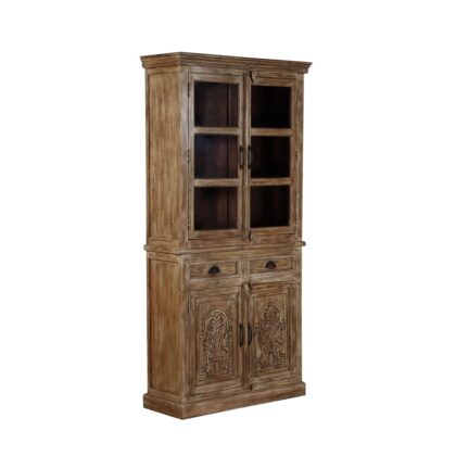 AM118-W - Glass Top Cabinet
