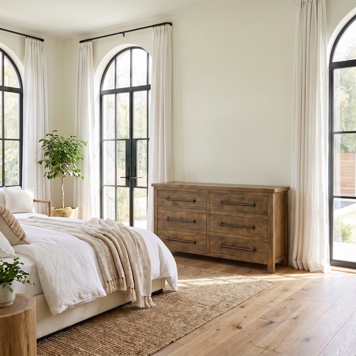 Distressed Brown Brixton Dresser - Small