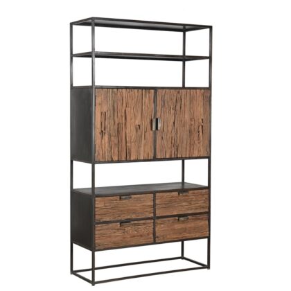 Metal And Wood Cabinet