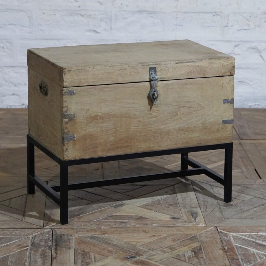 Trunk On Iron Stand
