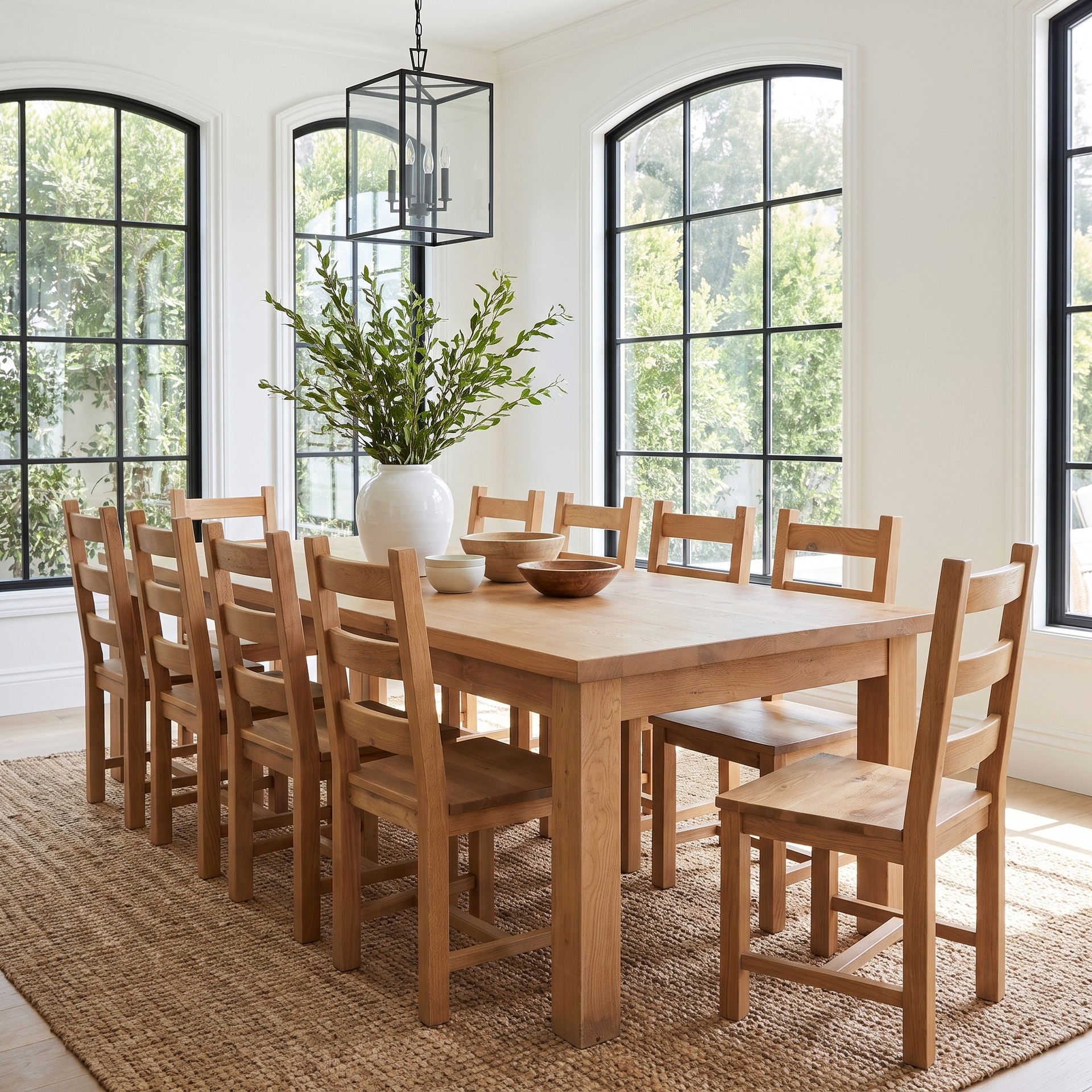 9' Dakota-Oak Dining Set