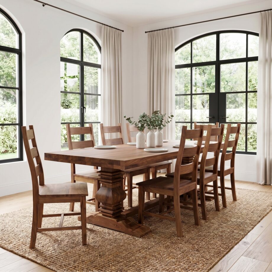 Valencia Walnut Dining Set