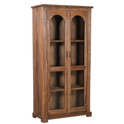 Two Door Glass Front Cabinet