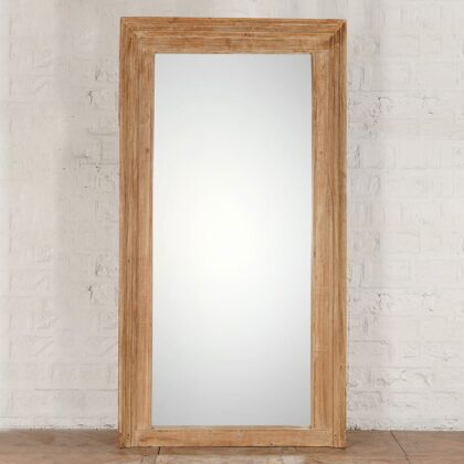 Teak Framed Mirror