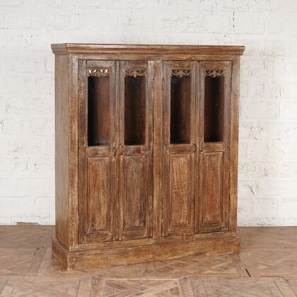 Four Door Glass Front Cabinet