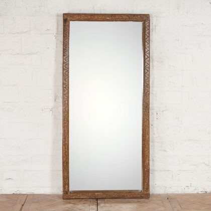 Teak Framed Mirror