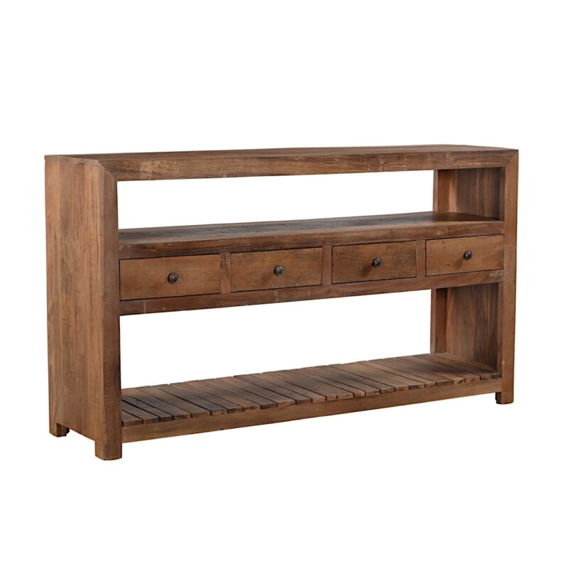 Four Drawer Console Table