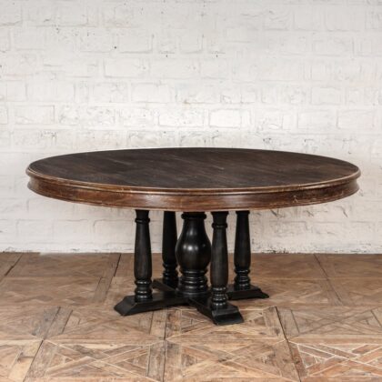 Teak Top Round Table