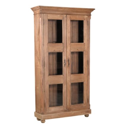 Two Door Glass Front Cabinet