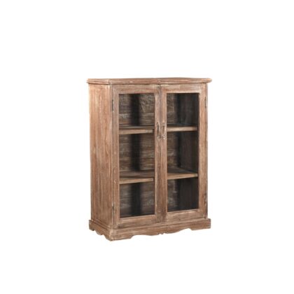 Two Door Glass Front Cabinet