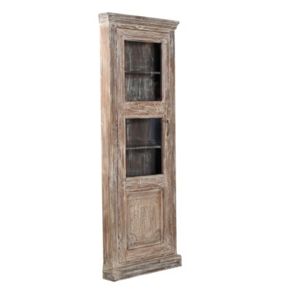 Glass Front Corner Cabinet