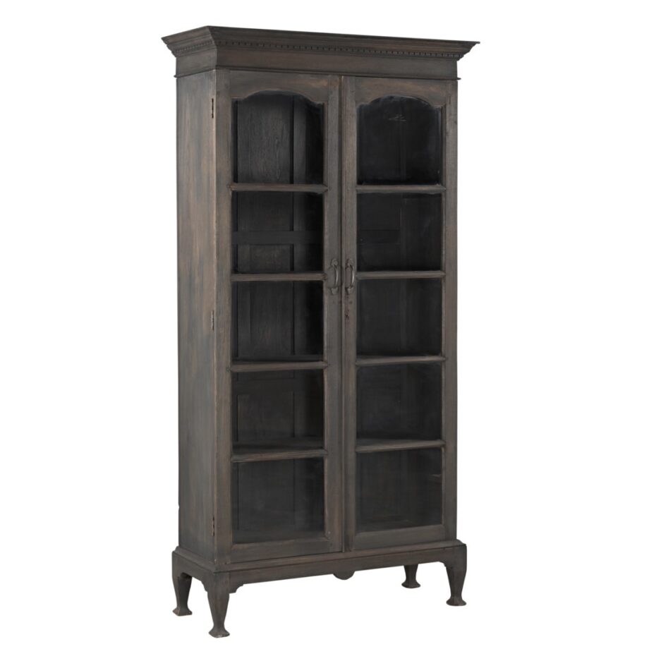 Two Door Glass Front Cabinet