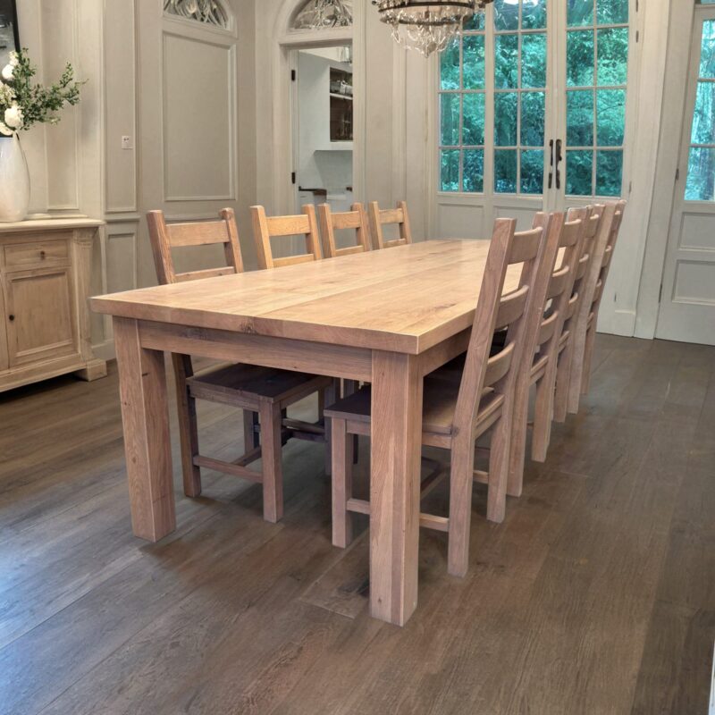 9' Dakota-Oak Dining Set