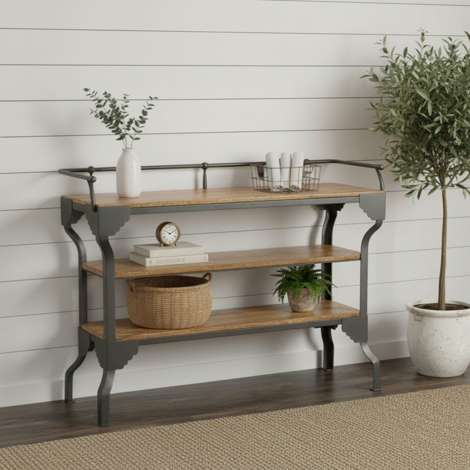 Iron & Wood Rack