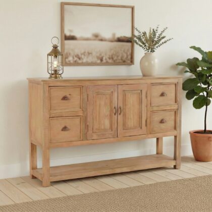 Open Bottom Shelf Sideboard