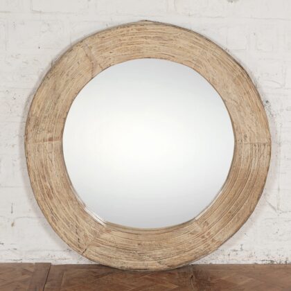 Antique Wheel Mirror
