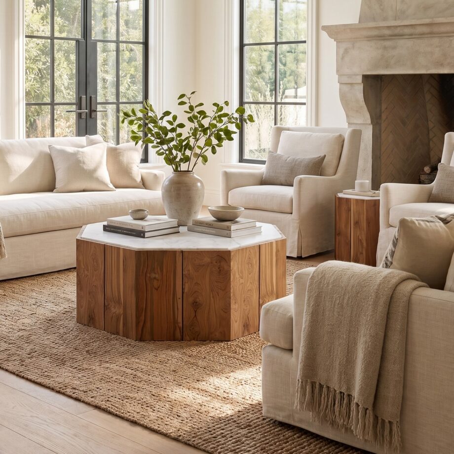 Marble Top Coffee Table