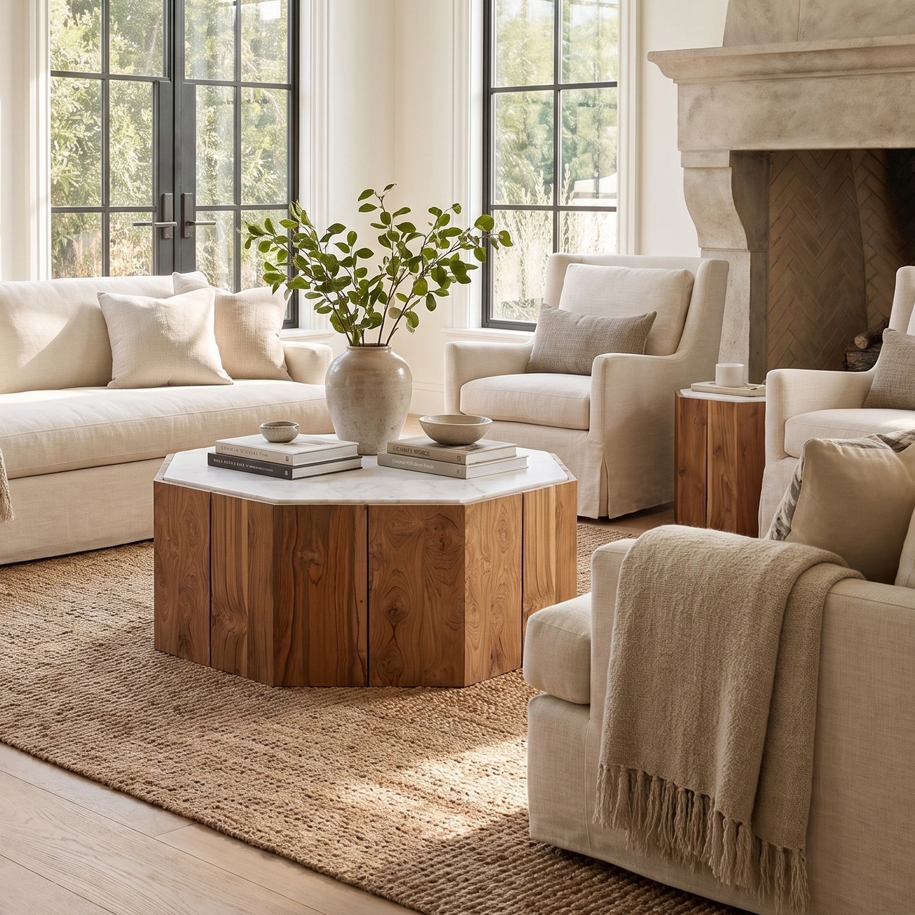 Marble Top Coffee Table