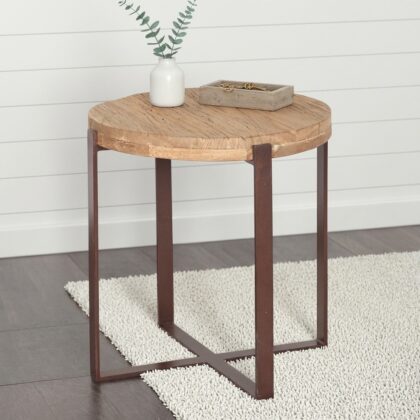 Wood & Metal Sidetable