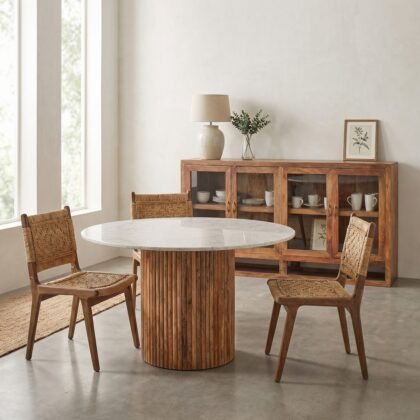Marble Top Dining Table